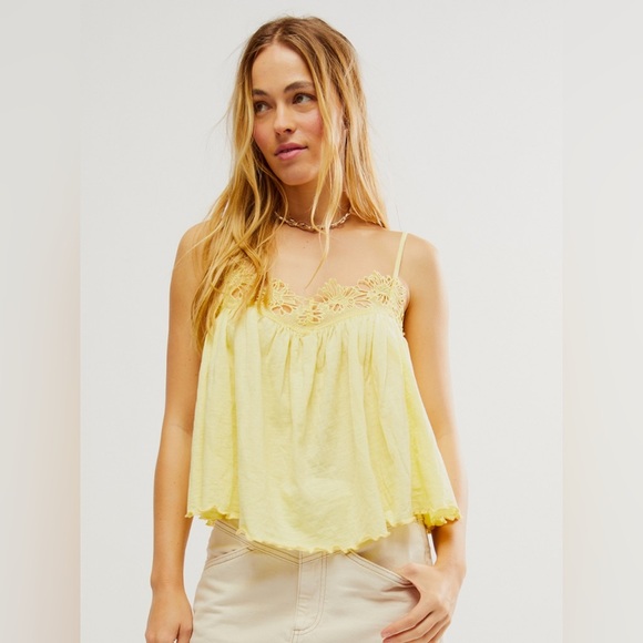 Free People Tops - Free People Kayla Tank Top in Pineapple Juice in Size Large